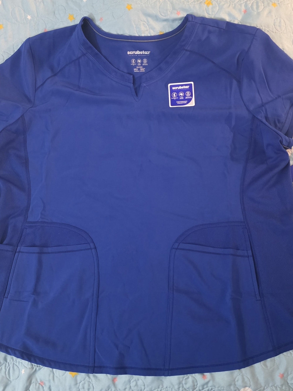 Scrubstar Scrub Top in Deep Royal Blue